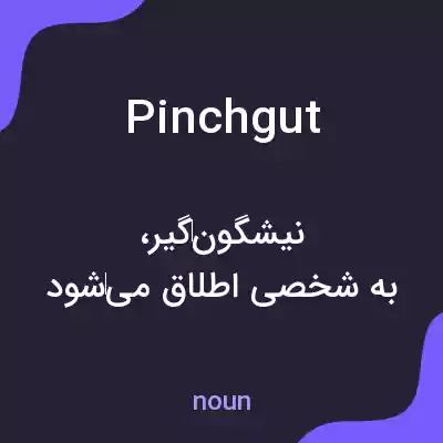 معنی pinchgut به فارسی معنی pinchgut به فارسی