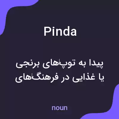 معنی pinda به فارسی معنی pinda به فارسی