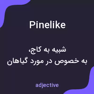 معنی pinelike به فارسی معنی pinelike به فارسی