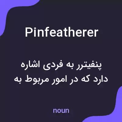 معنی pinfeatherer به فارسی معنی pinfeatherer به فارسی