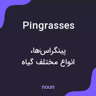 معنی pingrasses به فارسی معنی pingrasses به فارسی