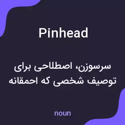 معنی pinhead به فارسی معنی pinhead به فارسی
