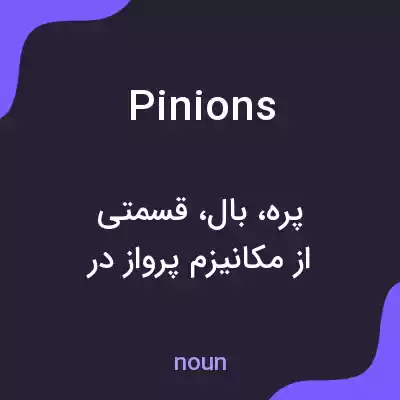 معنی pinions به فارسی معنی pinions به فارسی