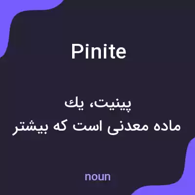 معنی pinite به فارسی معنی pinite به فارسی