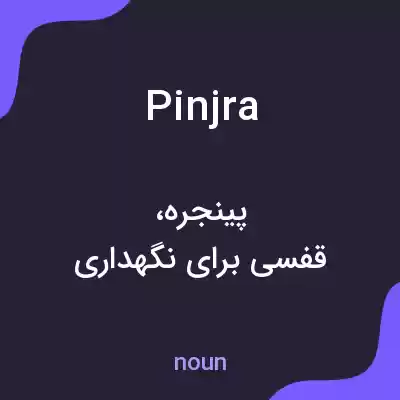معنی pinjra به فارسی معنی pinjra به فارسی