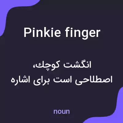 معنی pinkie finger به فارسی معنی pinkie finger به فارسی
