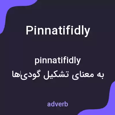 معنی pinnatifidly به فارسی معنی pinnatifidly به فارسی
