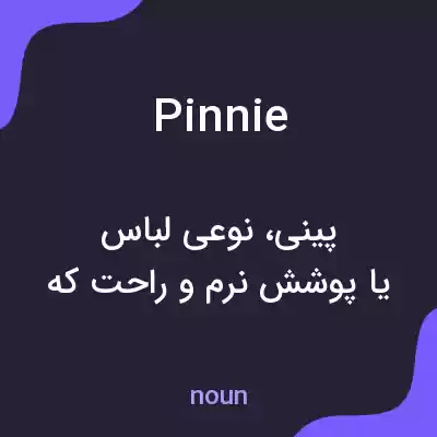معنی pinnie به فارسی معنی pinnie به فارسی