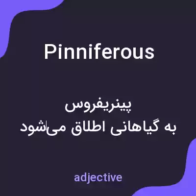 معنی pinniferous به فارسی معنی pinniferous به فارسی