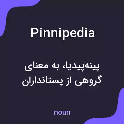 معنی pinnipedia به فارسی معنی pinnipedia به فارسی