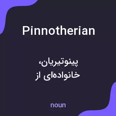 معنی pinnotherian به فارسی معنی pinnotherian به فارسی