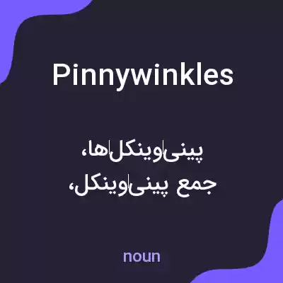 معنی pinnywinkles به فارسی معنی pinnywinkles به فارسی