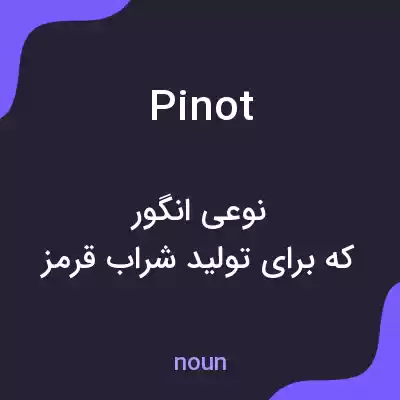 معنی pinot به فارسی معنی pinot به فارسی