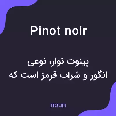 معنی pinot noir به فارسی معنی pinot noir به فارسی
