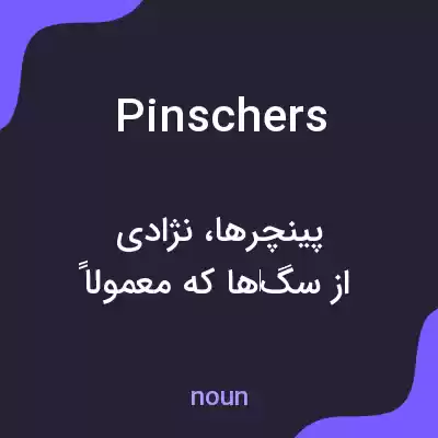 معنی pinschers به فارسی معنی pinschers به فارسی
