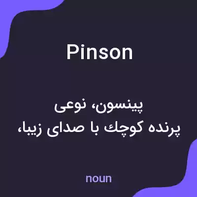 معنی pinson به فارسی معنی pinson به فارسی