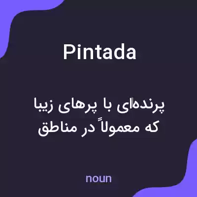 معنی pintada به فارسی معنی pintada به فارسی