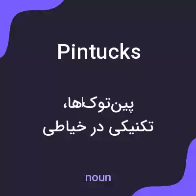 معنی pintucks به فارسی معنی pintucks به فارسی