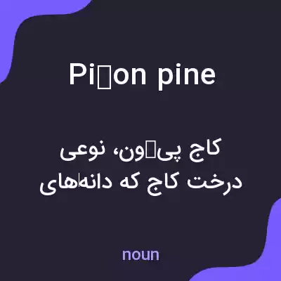 معنی piñon pine به فارسی معنی piñon pine به فارسی