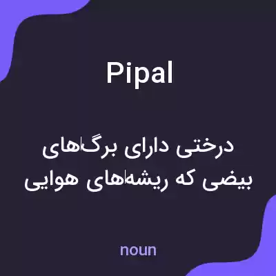 معنی pipal به فارسی معنی pipal به فارسی