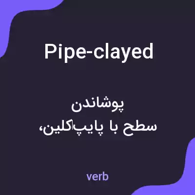 معنی pipe-clayed به فارسی معنی pipe-clayed به فارسی