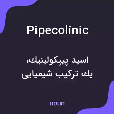 معنی pipecolinic به فارسی معنی pipecolinic به فارسی
