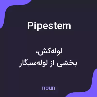 معنی pipestem به فارسی معنی pipestem به فارسی