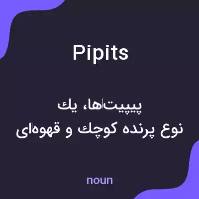 معنی pipits به فارسی معنی pipits به فارسی