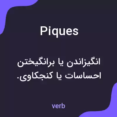 معنی piques به فارسی معنی piques به فارسی