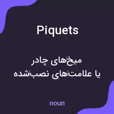 معنی piquets به فارسی معنی piquets به فارسی