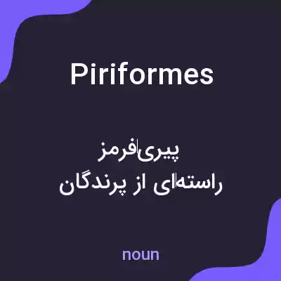 معنی piriformes به فارسی معنی piriformes به فارسی