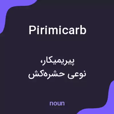 معنی pirimicarb به فارسی معنی pirimicarb به فارسی