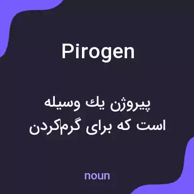 معنی pirogen به فارسی معنی pirogen به فارسی