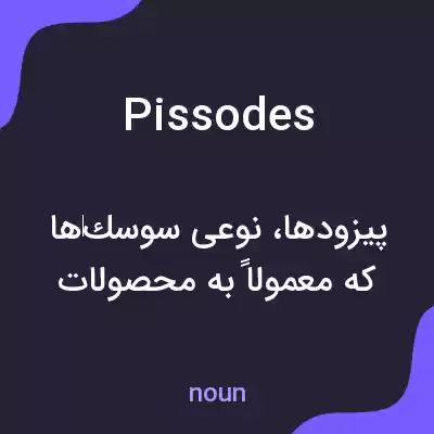 معنی pissodes به فارسی معنی pissodes به فارسی