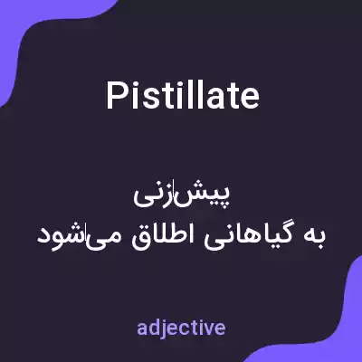 معنی pistillate به فارسی معنی pistillate به فارسی