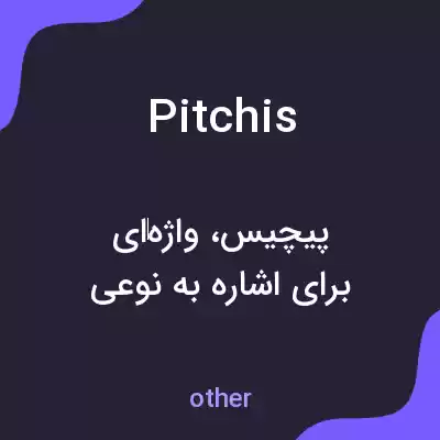 معنی pitchis به فارسی معنی pitchis به فارسی
