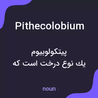 معنی pithecolobium به فارسی معنی pithecolobium به فارسی