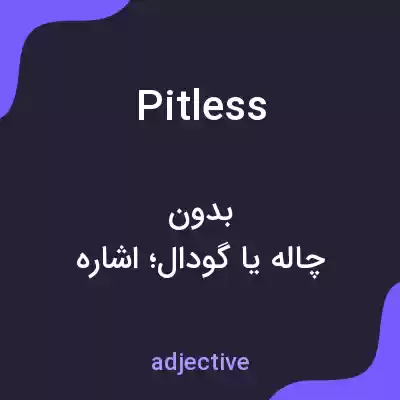 معنی pitless به فارسی معنی pitless به فارسی