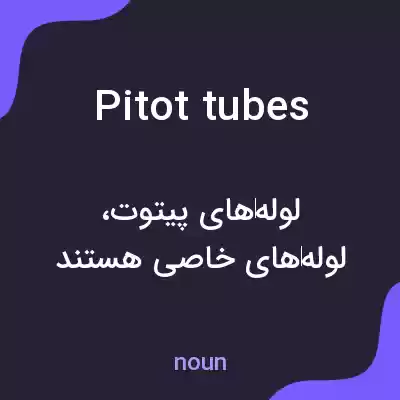 معنی pitot tubes به فارسی معنی pitot tubes به فارسی