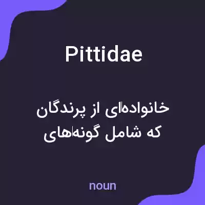 معنی pittidae به فارسی معنی pittidae به فارسی