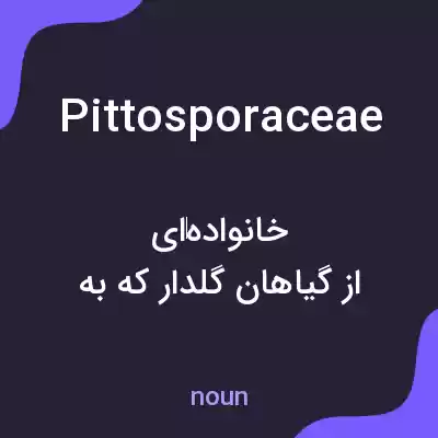 معنی pittosporaceae به فارسی معنی pittosporaceae به فارسی