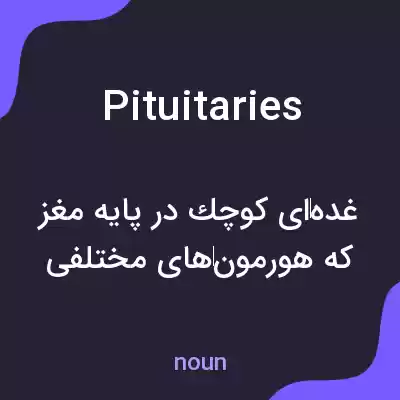 معنی pituitaries به فارسی معنی pituitaries به فارسی