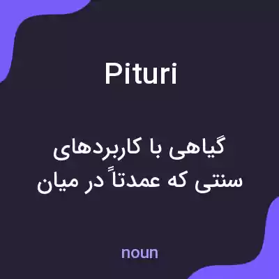 معنی pituri به فارسی معنی pituri به فارسی