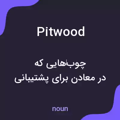 معنی pitwood به فارسی معنی pitwood به فارسی