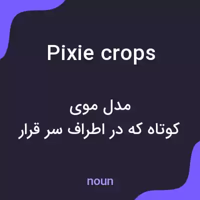 معنی pixie crops به فارسی معنی pixie crops به فارسی