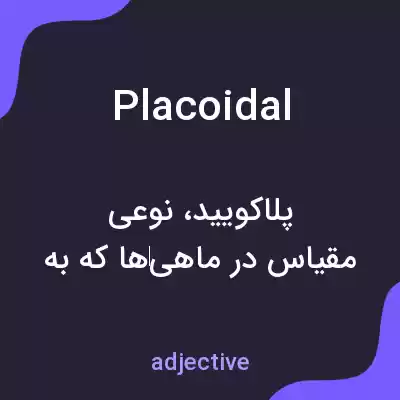 معنی placoidal به فارسی معنی placoidal به فارسی
