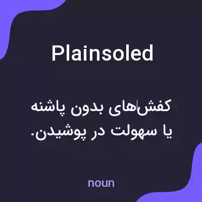 معنی plainsoled به فارسی معنی plainsoled به فارسی
