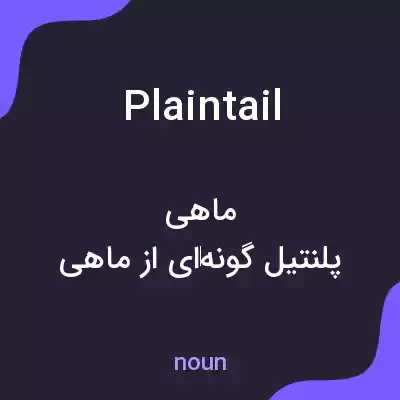 معنی plaintail به فارسی معنی plaintail به فارسی