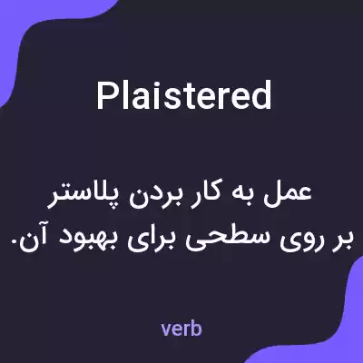 معنی plaistered به فارسی معنی plaistered به فارسی