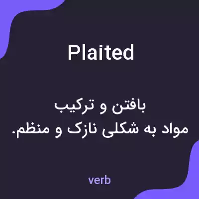 معنی plaited به فارسی معنی plaited به فارسی
